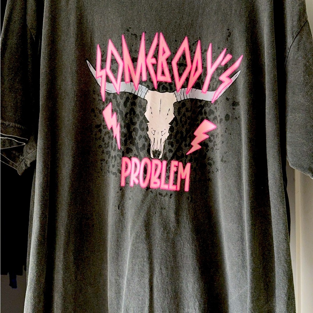 Graphic Tee with Skull Design